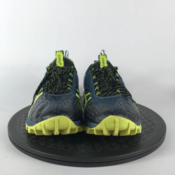 Asics Gel-Fuji Runnegade Trail 2 Blue/Yellow Running Shoes T633N Men’s Size 9 - Picture 2 of 13